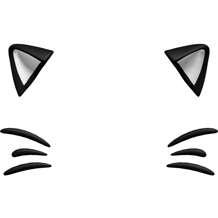 Black Cat Ears Kawaii Low Filter