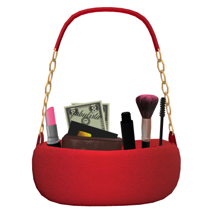 Luxury Makeup Purse w/ Money Wallet in Red