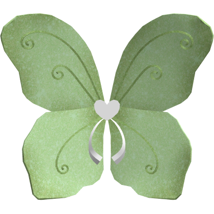 ♡ light green fairy pixie wings