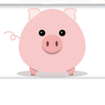 Pink pigs are so cute