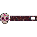 Animated Halloween skull bar