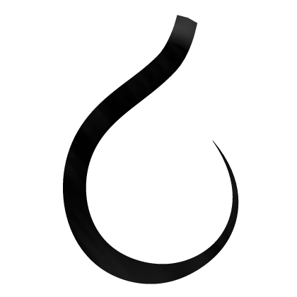 Black center hair swirl - edges Roblox item