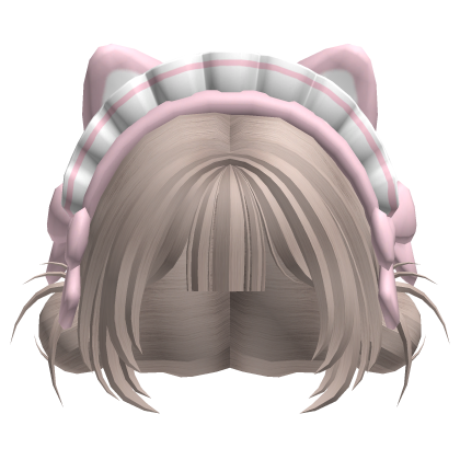 Kawaii Kitty Maid Pigtail Hair 🤍 Roblox item