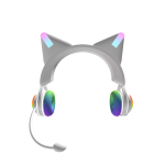 Cat Ear Headphones – Rainbow White