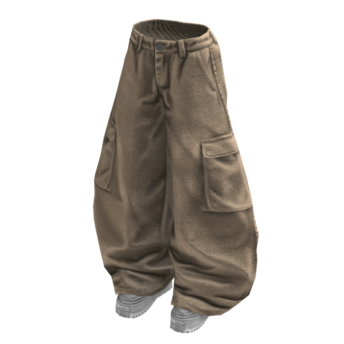 Stylish Baggy Pants (White Cream)