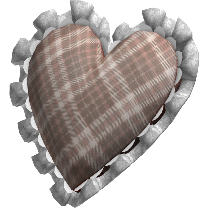 Ruffle Coquette Heart Hair Clip Roblox item
