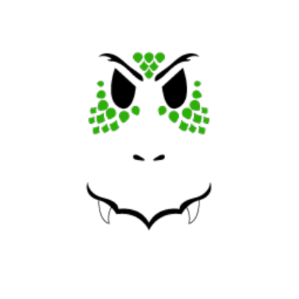Green Ultimate Dragon Face