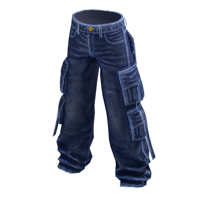 Y2K Multi Pocket Cargo Pant - Washed Blue