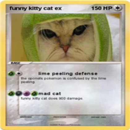 Funny Pokemon Kitteh Card Roblox decal