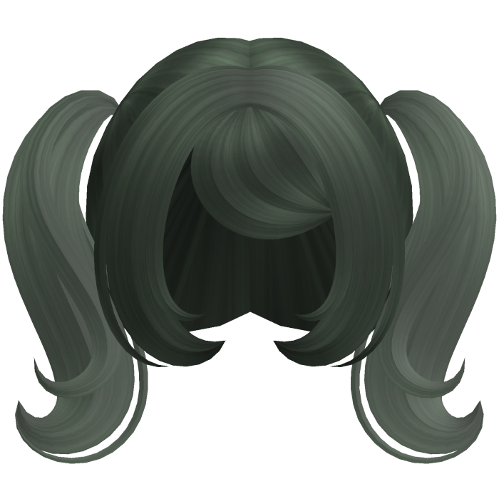 Cute Dolly Curly Pigtails (Dark Green)