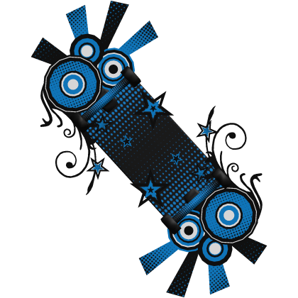 Blue Frutiger Metro Skateboard Roblox item