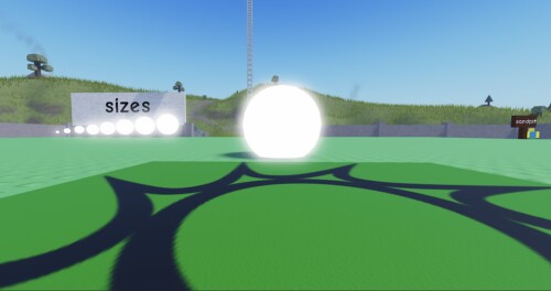 Push a ball in a field for no reason!