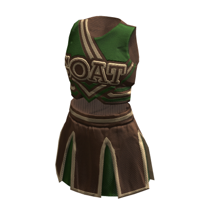 Cheerleader Uniform | Brown Green Beige thumbnail