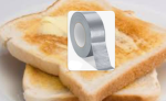 Fried tape on Toast
