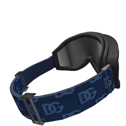 Blue Designer Ski Goggles | Raised Sideways Roblox item