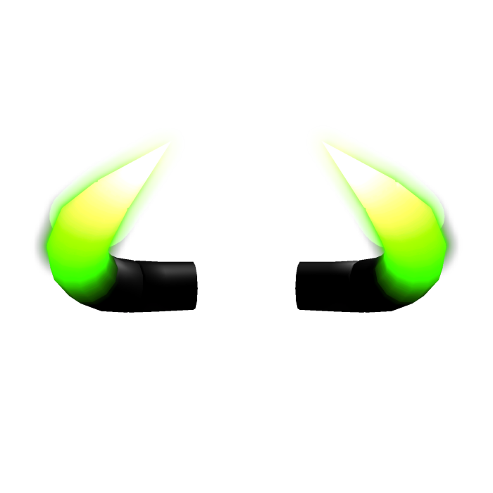 Green Emissive Toxic Horns
