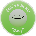 You've beat: "Easy"