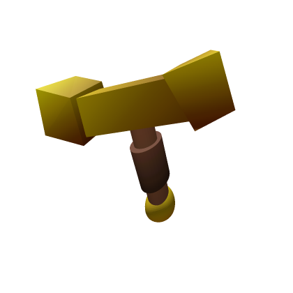 Golden pickaxe