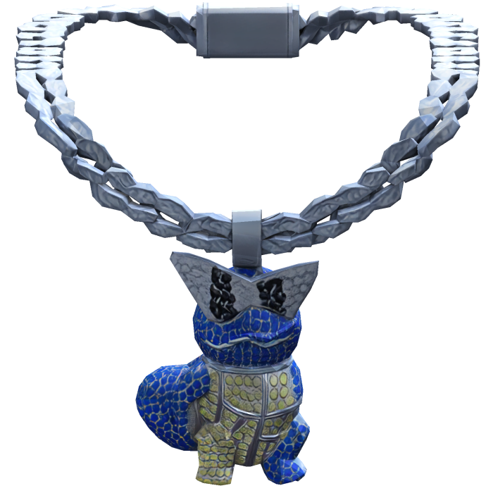 Iced Out Blue Turtle Trendy Chain 1.0