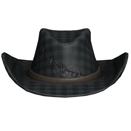 Plaid Stitch Cowboy Hat