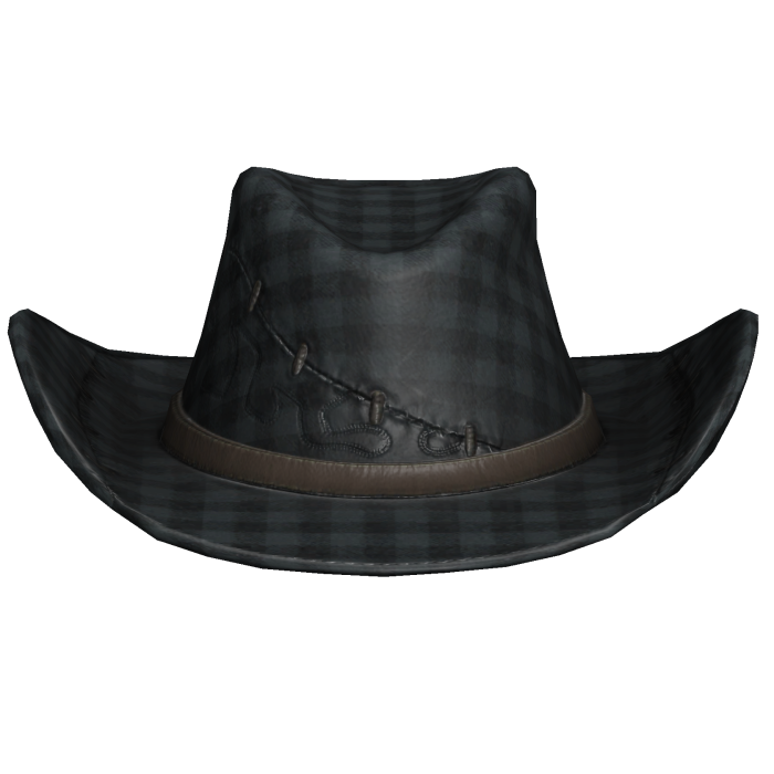 Plaid Stitch Cowboy Hat