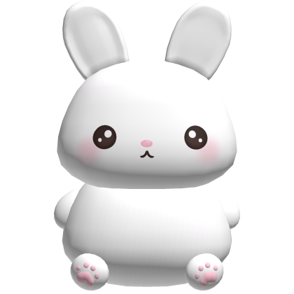 ♡ : cutest princess bunny backpack ୨୧ white Roblox item