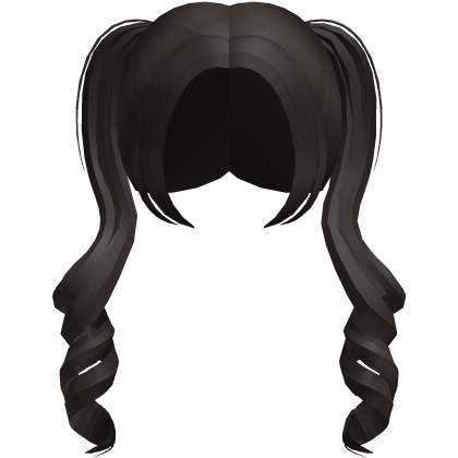 જ⁀➴ deep brown twintails, in need of ribbons ♡  Roblox item