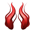 Red Aqua Horns