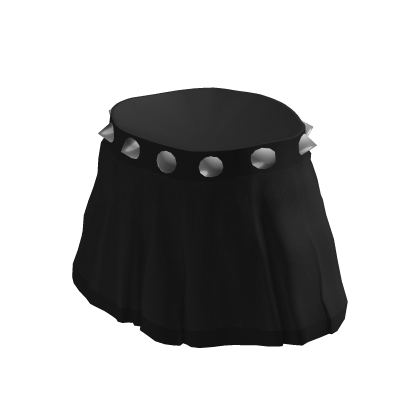 Cute Black Goth Pleated Skirt