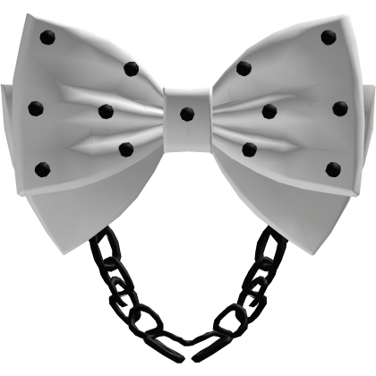 ♡ ┊ Bow white with chains