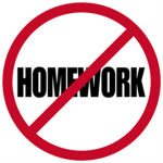 No more homework!