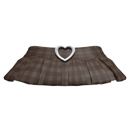 Chibi Doll Heart Skirt Brown thumbnail