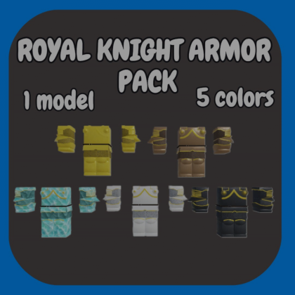 [Layered R15] Medieval royal knight armor