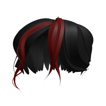 Roblox Item Black & Red Hair