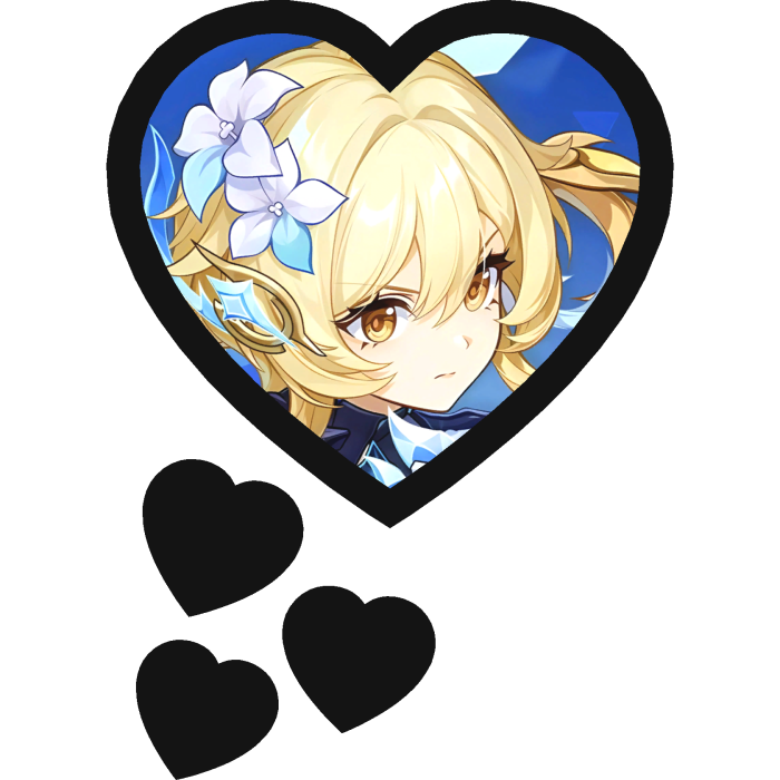 Lumine Thinking Hearts Genshin Impact