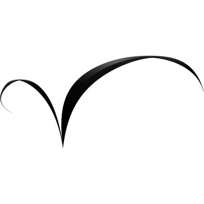 ♰ sprout cowslick in black ♰ Roblox item
