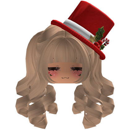 fluffy Christmas hair beret (Blonde)