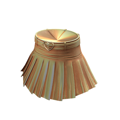 Lovely Cute Pleaded Skirt - Gold thumbnail
