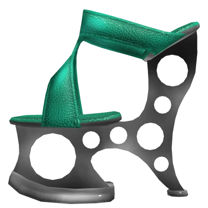 Mint Cyberpunk Platform Hee… - Left Shoe Accessory | Roblox Item