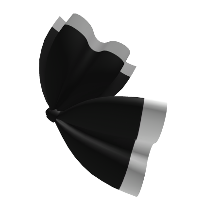 Black White Stripe Left Hair Ribbon Roblox item