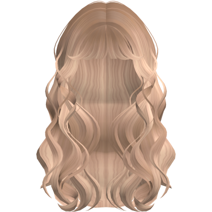 Messy Curly Pop Star Preppy Blonde Hair w Bangs Roblox item