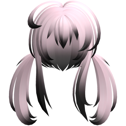emo vampy moe messy ponytails pink black