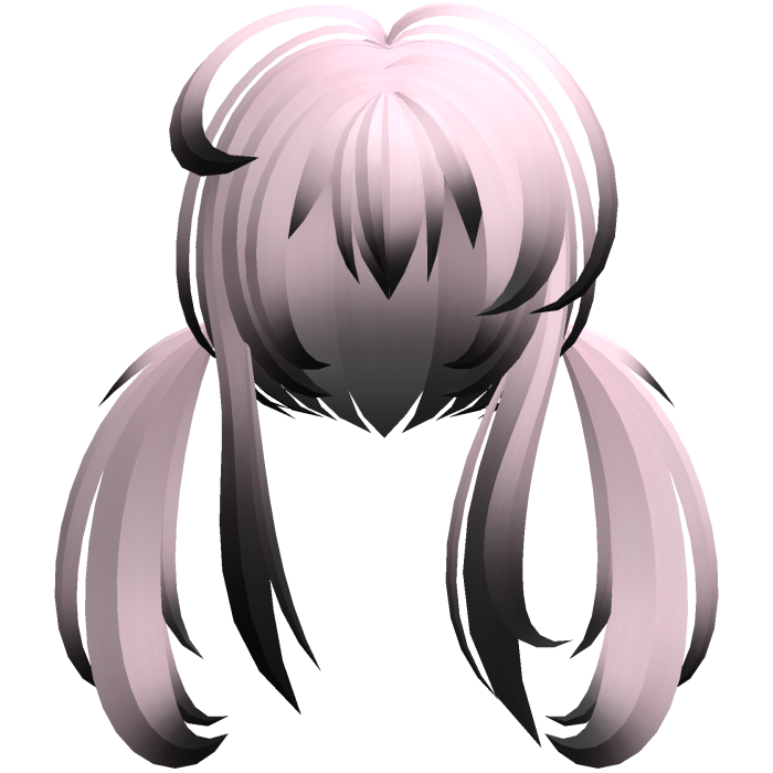 emo vampy moe messy ponytails pink black