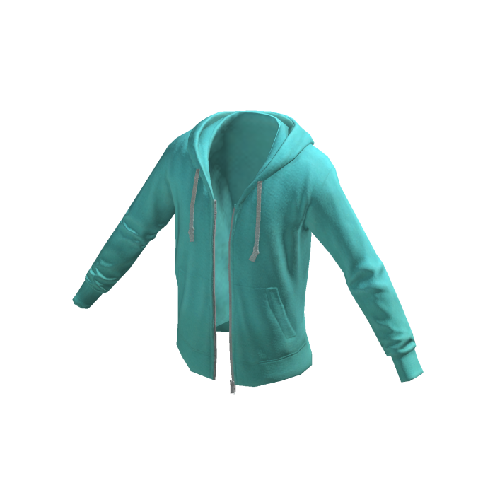 Zip Hoodie - Teal