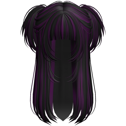 Vamp Long Straight Pigtails Purple Scene Roblox item