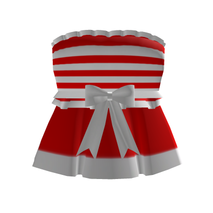 vestido de muñeca red and white