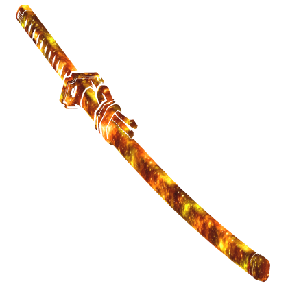 Cartoony Orange Galaxy Katana🌌