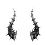 Black Metallic Spiked Horns