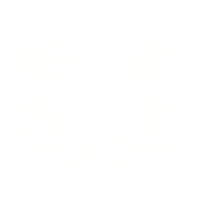White Neon Glowing Antlers