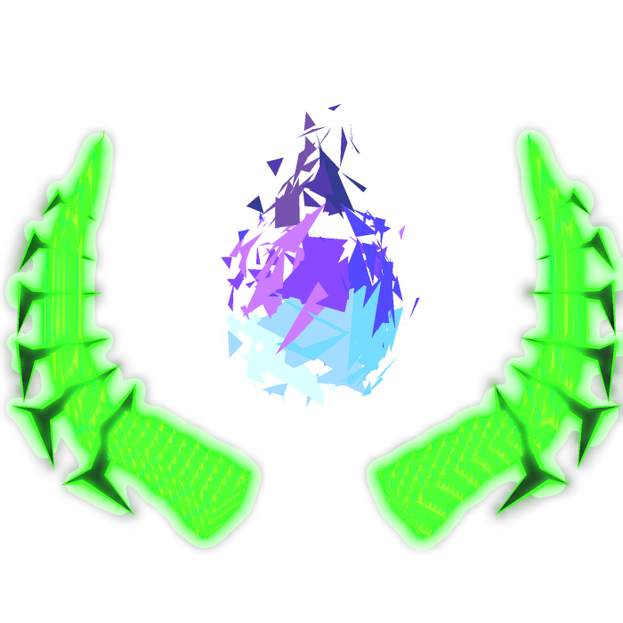  Glowing Animated Poisoned Flame Horns